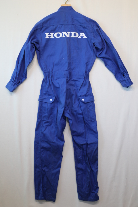 HONDA　ホンダ　ディーラー　作業服　ツナギ　青　サイズM　