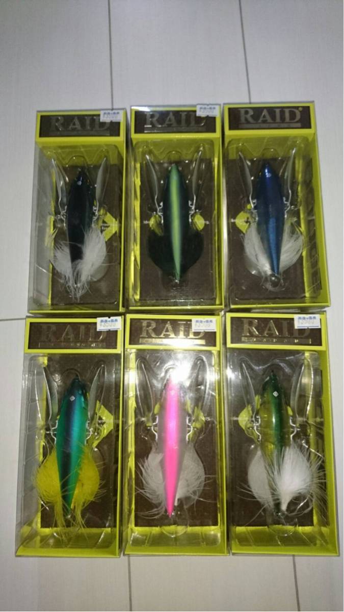 RAID DEKA-DODGE ルアーセット 6個　デカダッジ ルアー RAID JAPAN DODGE 6色 セット 新品未使用 釣り バス レイド