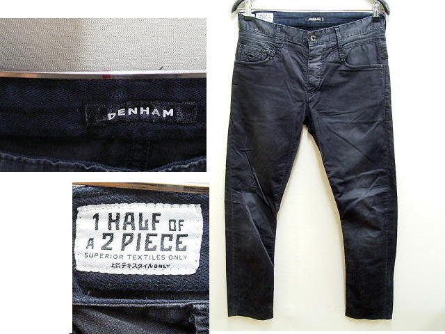 即決 [W30]DENHAM SKIN AG スキニー ストレッチ ブラック スリム 