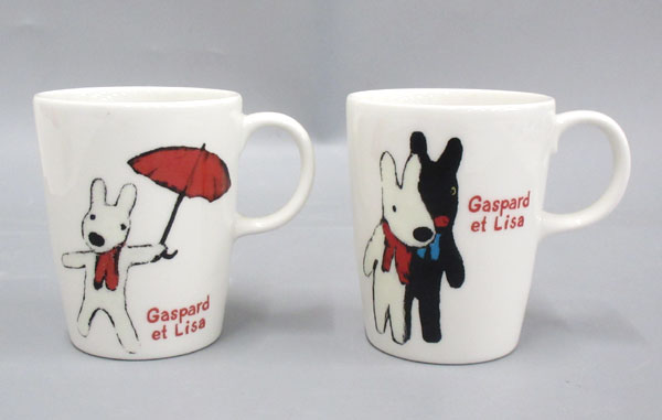 送料無料■po724■リサ＆ガスパール マグカップ　2種　4点