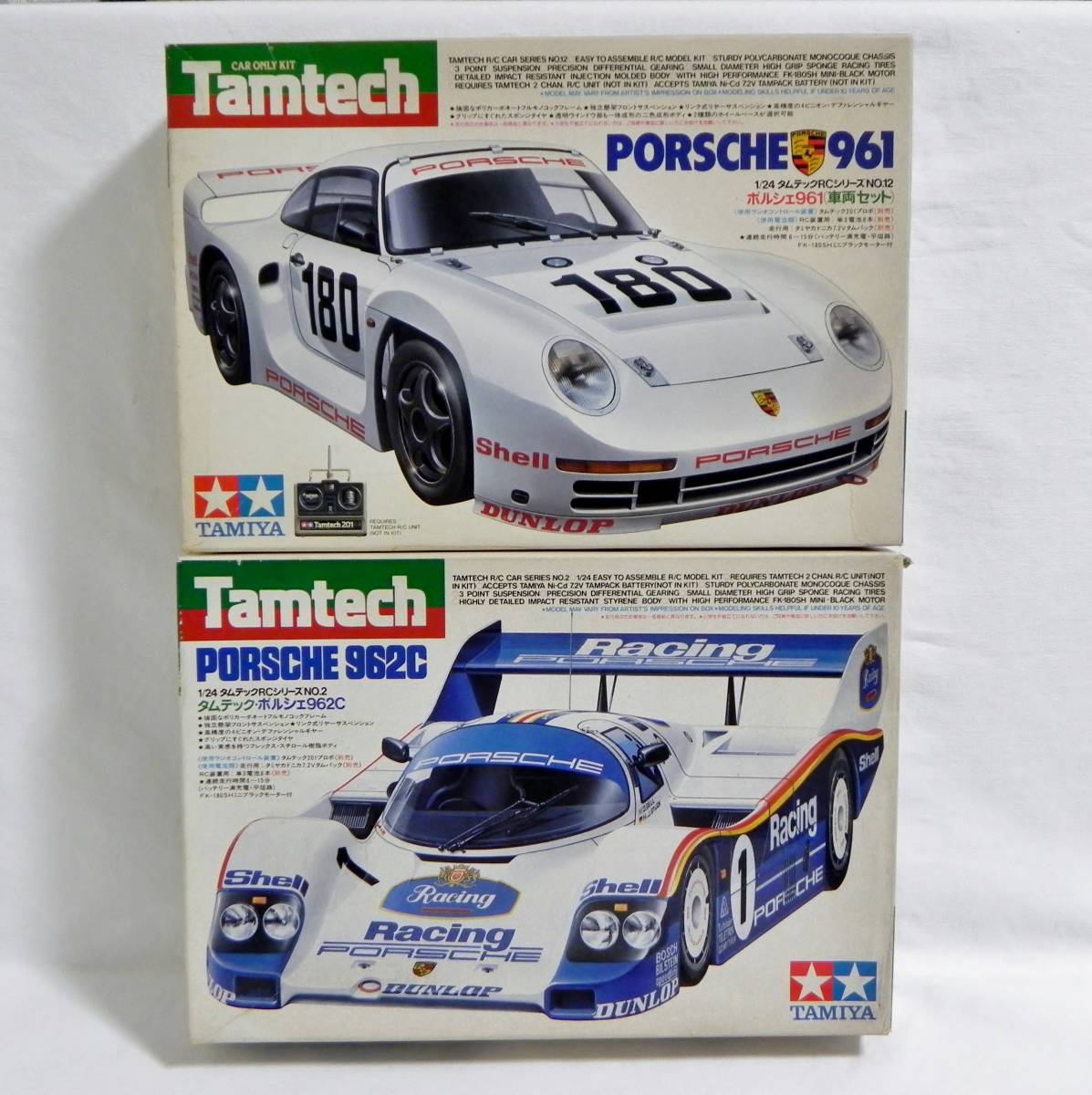 当時物フジミ1/24ポルシェ962C 電動RCキット未組立 タムテックタミヤ