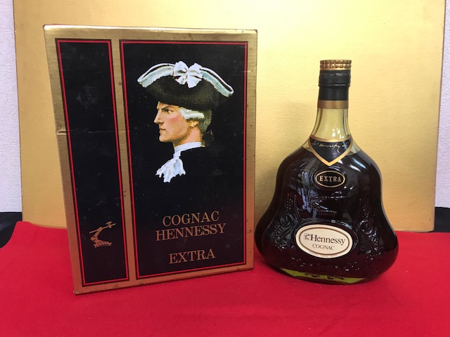 グリーンボトル ヘネシー 金キャップ Hennessy エクストラ XO EXTRA 