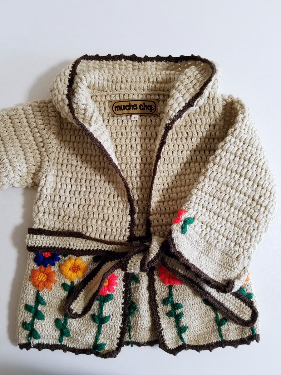 ☆1回着用のみ美品 ☆大人気！ムチャチャ muchacha☆可愛い！お花刺繍 