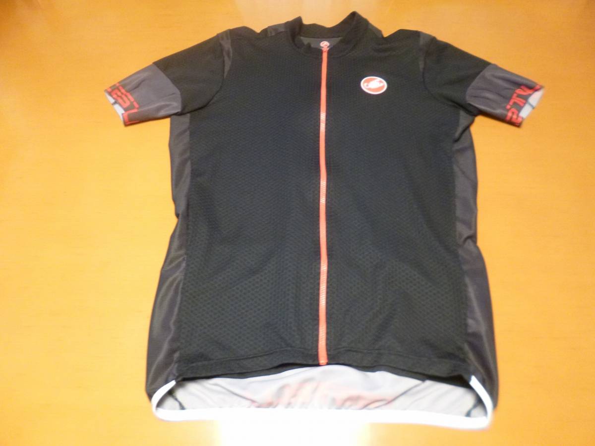 [中古] Castelli（カステリ） Entrata（エントラータ） 2 Short Sleeve Jersey FZ フルジップ アジアＭサイズ