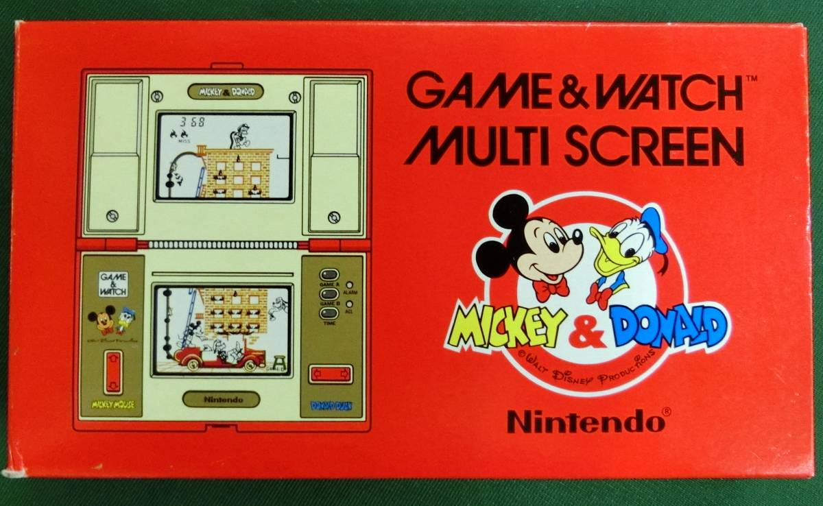 任天堂 ゲーム＆ウォッチ ミッキー＆ドナルド マルチスクリーン ②絶版！任天堂 ゲームウォッチ ミッキー＆ドナルド マルチスクリーン