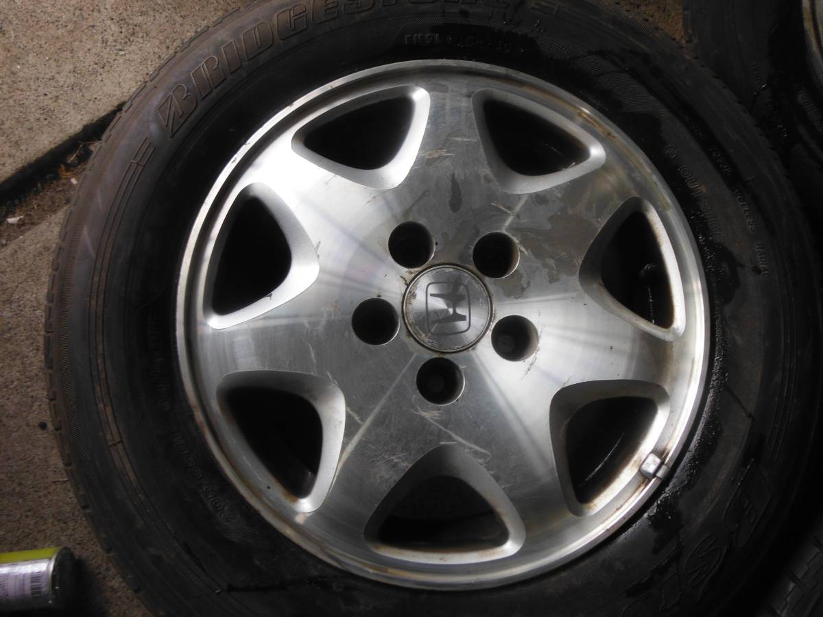 205/65R15BS夏ブリヂストンホンダHONDA純正アルミホイールセット4本 