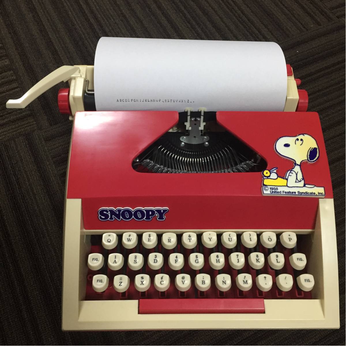 レア物　スヌーピー　タイプライター　英字 スヌーピー タイプライター タイプライター スヌーピー Typewriter