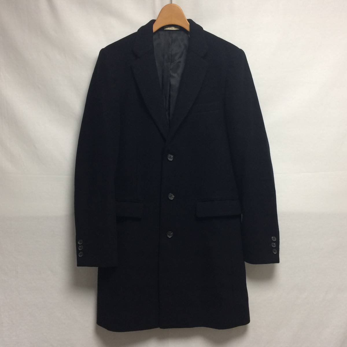 ジャーナルスタンダード×UNIONMADE チェスターフィールドコート 黒 Mサイズ JOURNAL STANDARD UNION MADE ユニオンメイド