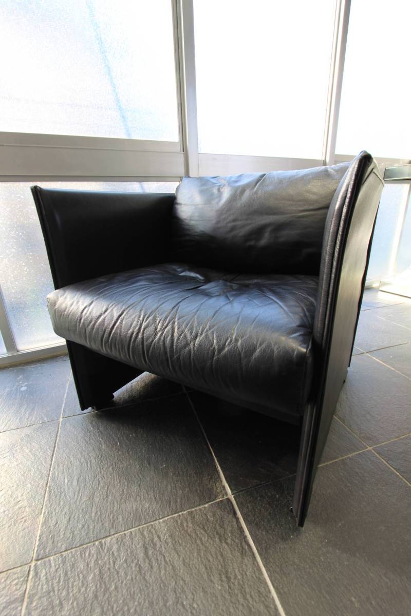 ② 本革 ソファー / カッシーナ Cassina マリオ・ベリーニ Mario Bellini // レア 希少 背もたれ
