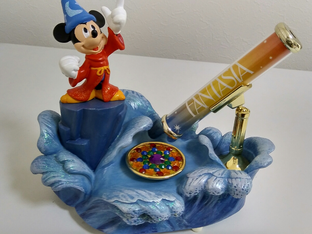 ディズニーミッキーマウス魔法使いの弟子ファンタジア置物レトロ希少