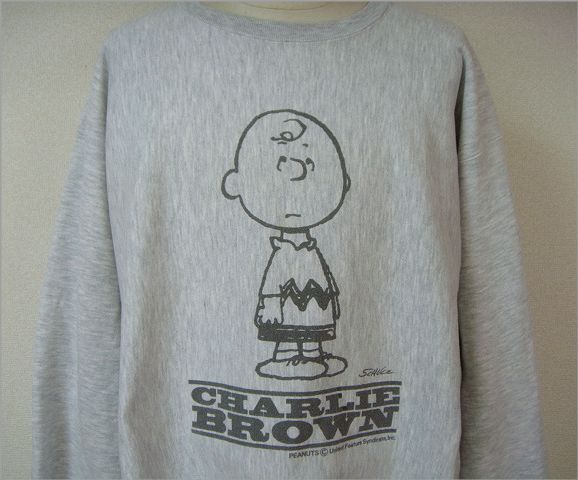 チャンピオン Champion PEANUTS チャーリーブラウン リバースウィーブ
