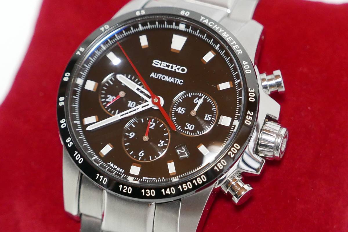 美品！国産最高級クロノグラフ　ブライツ SAGK001フェニックス メカニカルクロノグラフ オートマティック SSブレス 自動巻き