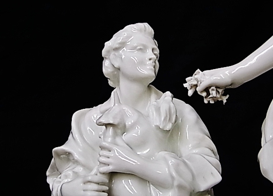 g591 CapodiMonte カボティモンテ イタリア陶器 人形 USED