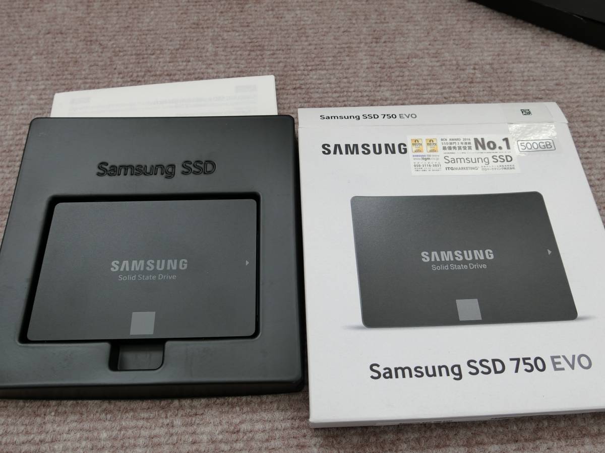 サムソンSSD 750EVO 500GB中古 コンピュータ 周辺機器 【公式通販】