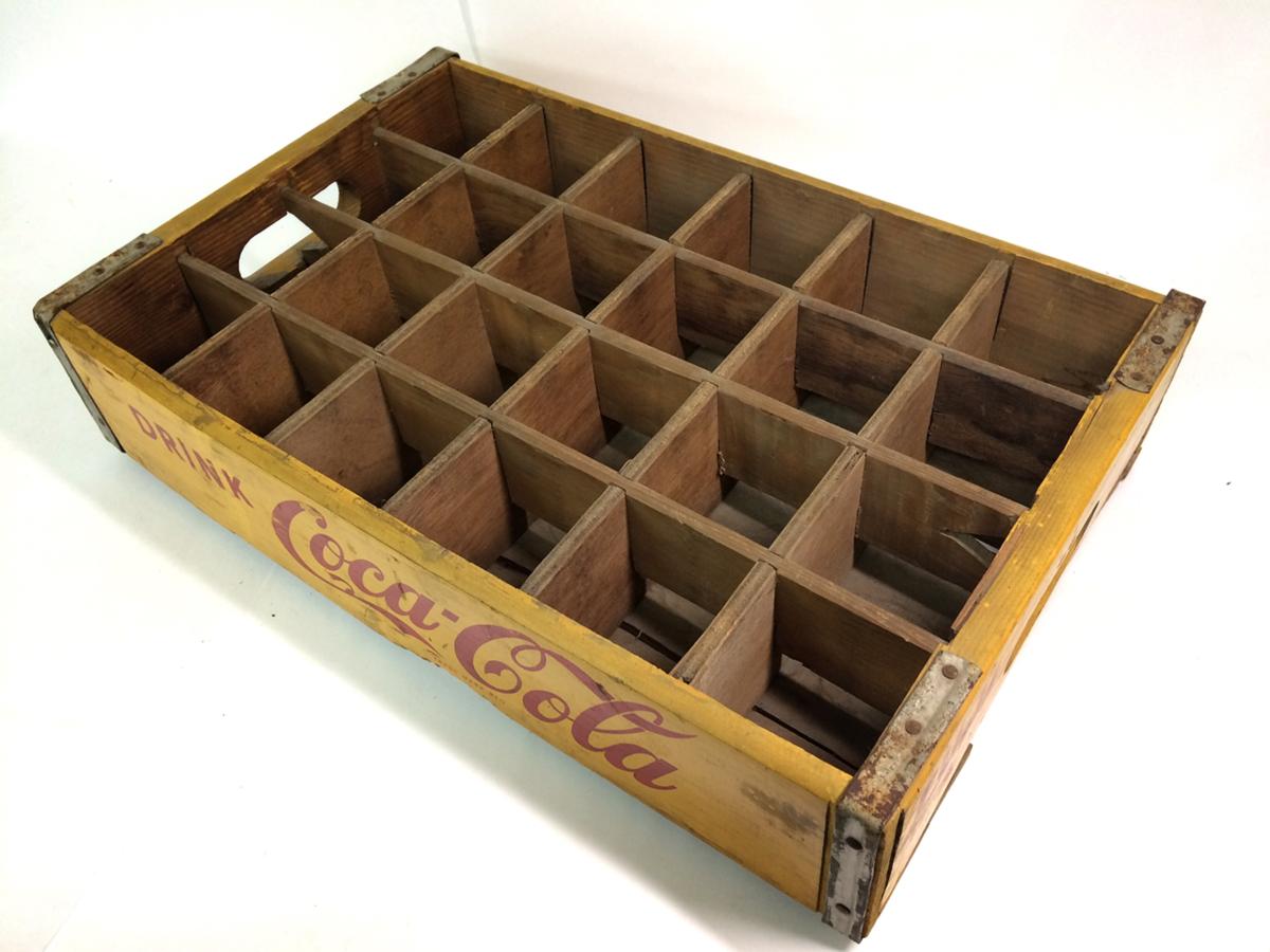 希少 コカコーラホームサイズ木製ケース コカコーラ 木製 ボトルケース