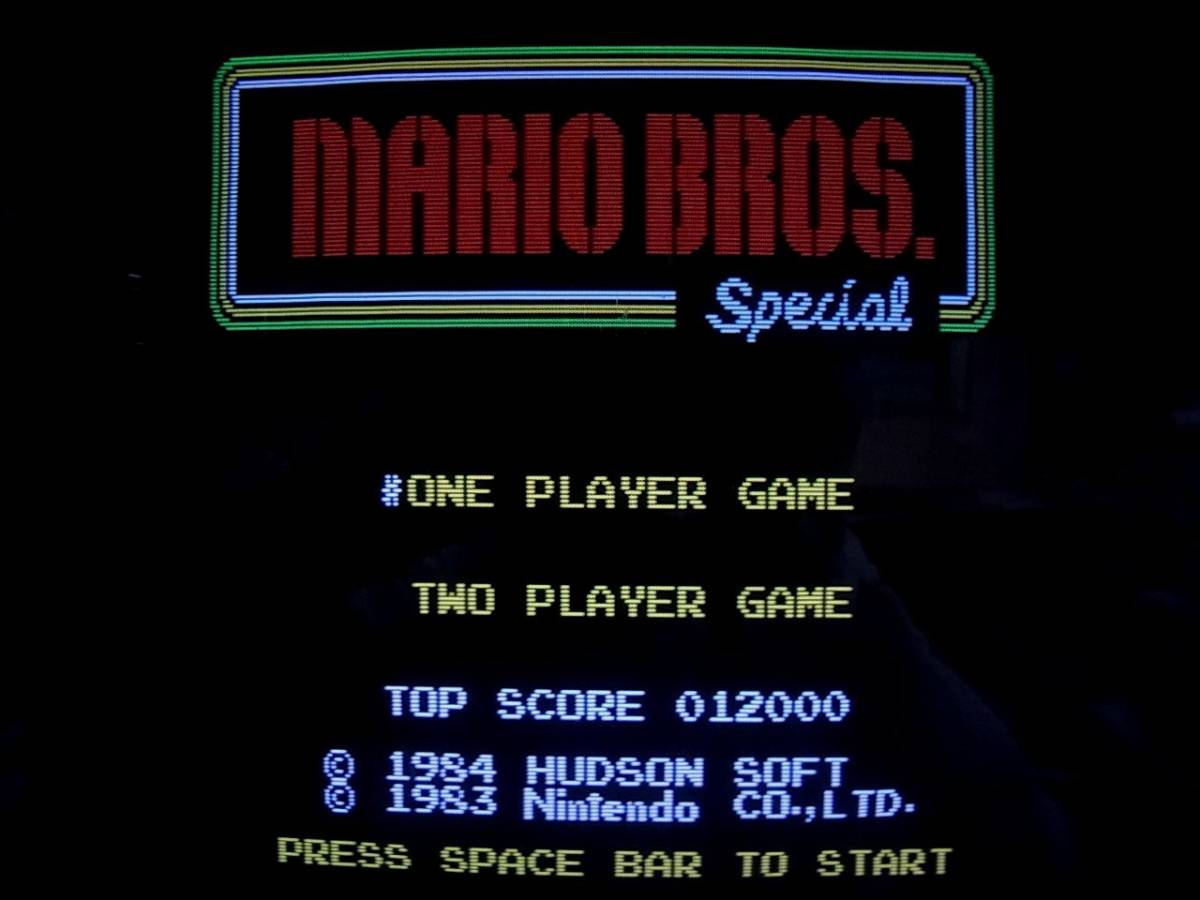 PC-8801 5インチFD マリオブラザーズ スペシャル ハドソン 任天堂