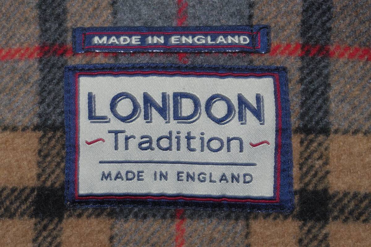 美品! 英国製 LONDON Tradition ダッフルコート Size UP 8 ロンドントラディション 美品 極美品!! 英国製 XL相当 ロンドントラディション  紳士の遊び心