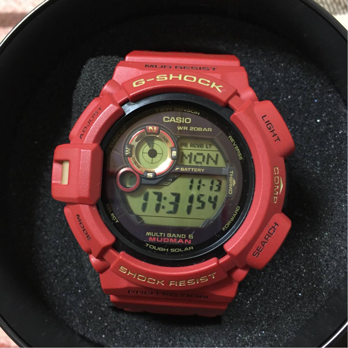 G-SHOCK マッドマン カシオ GW-9330A-4JR 30周年記念モデル 赤 金 