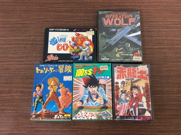 H-1777】未使用 ファミコンソフト 5本 まとめ レトロ ゲーム