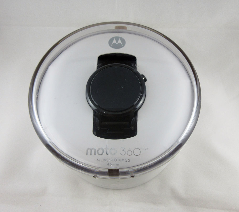 【最新Android Wear2.0バージョンアップ可能】モトローラ　Motorola　Moto 360 2nd 第二世代　ブラックメタルバンド 46mm 中古　美品