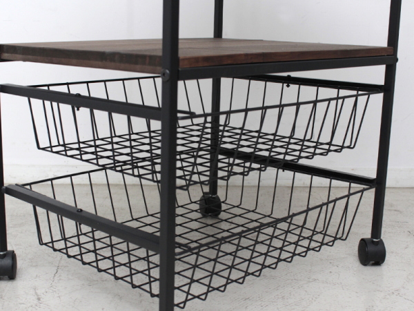 ワゴン 美容室 インダストリアル 男前 キャスター付き