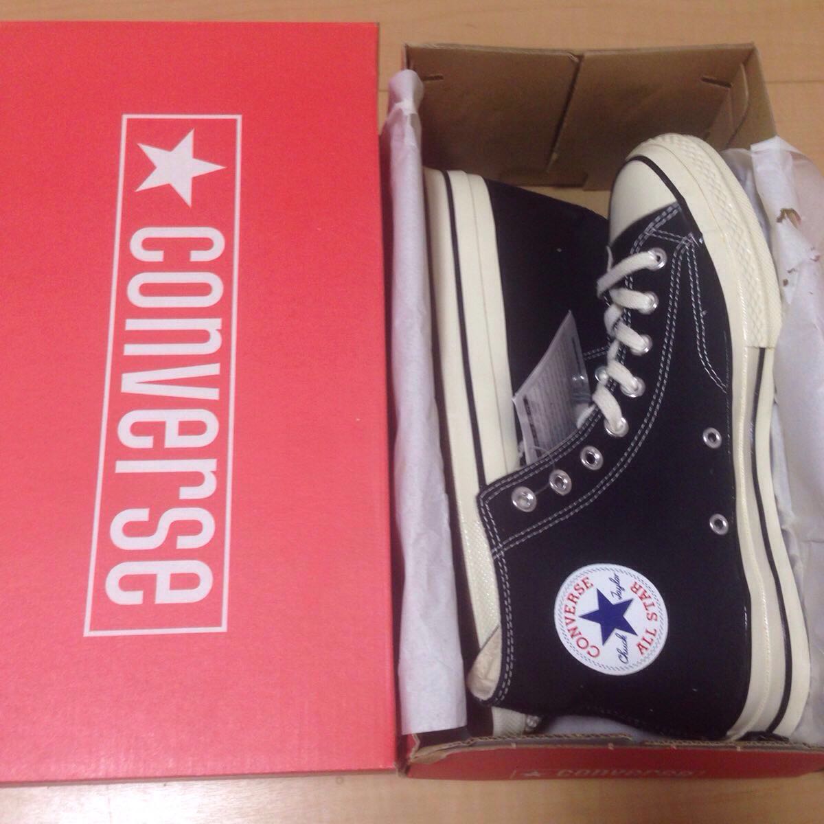 新品 27cm converse chuck taylor 70s black hi コンバース チャック