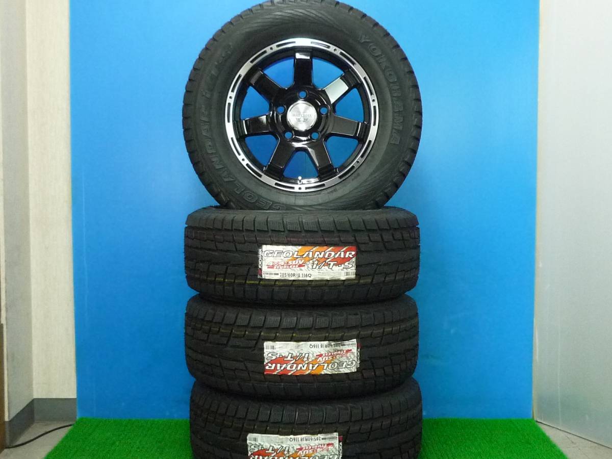 S914 新品 マッドクロス MC-76 18×8J +52 5H 150 国産 ヨコハマ 285/60R18 ジオランダー i/T-S ランクル200 レクサスLX
