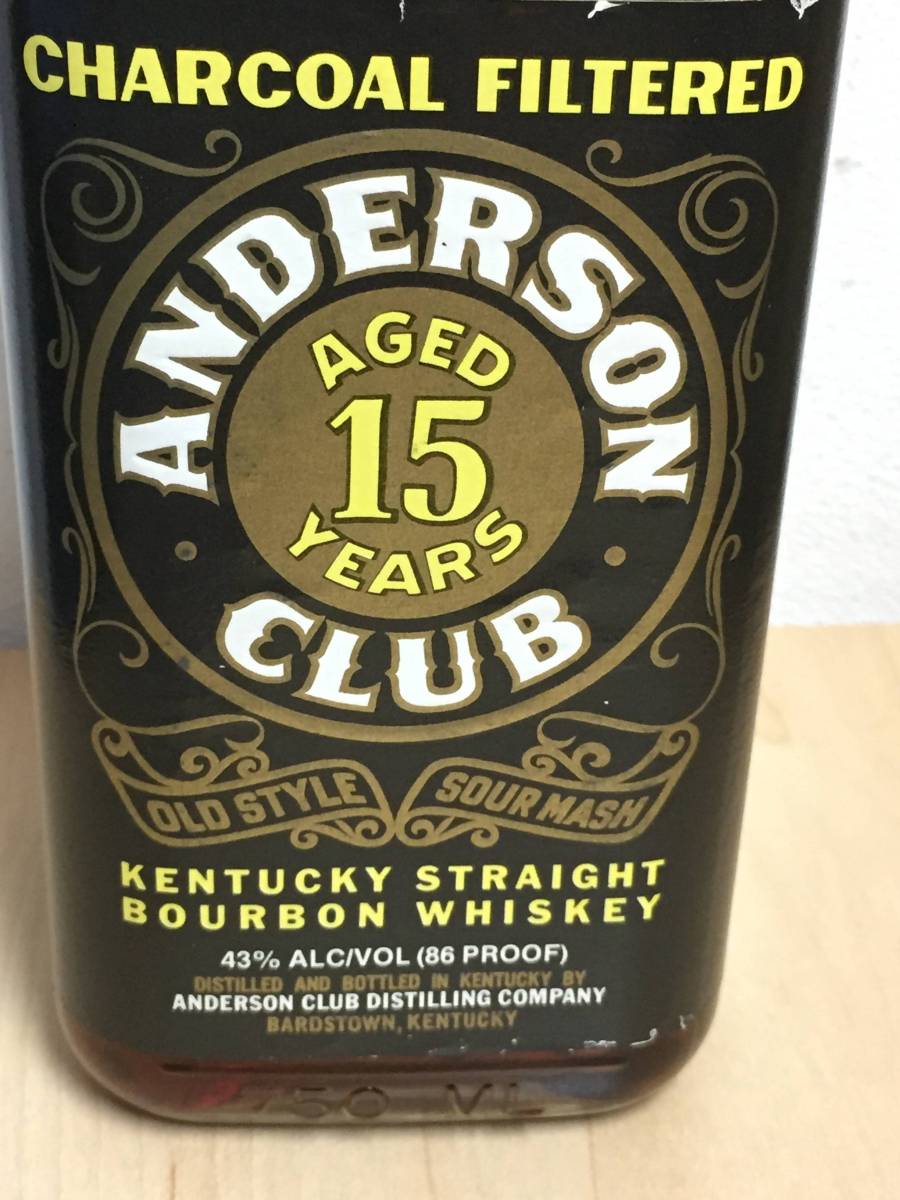 15年 CLUB 750ml アンダーソンクラブ ANDERSON 未開栓 アンダーソン