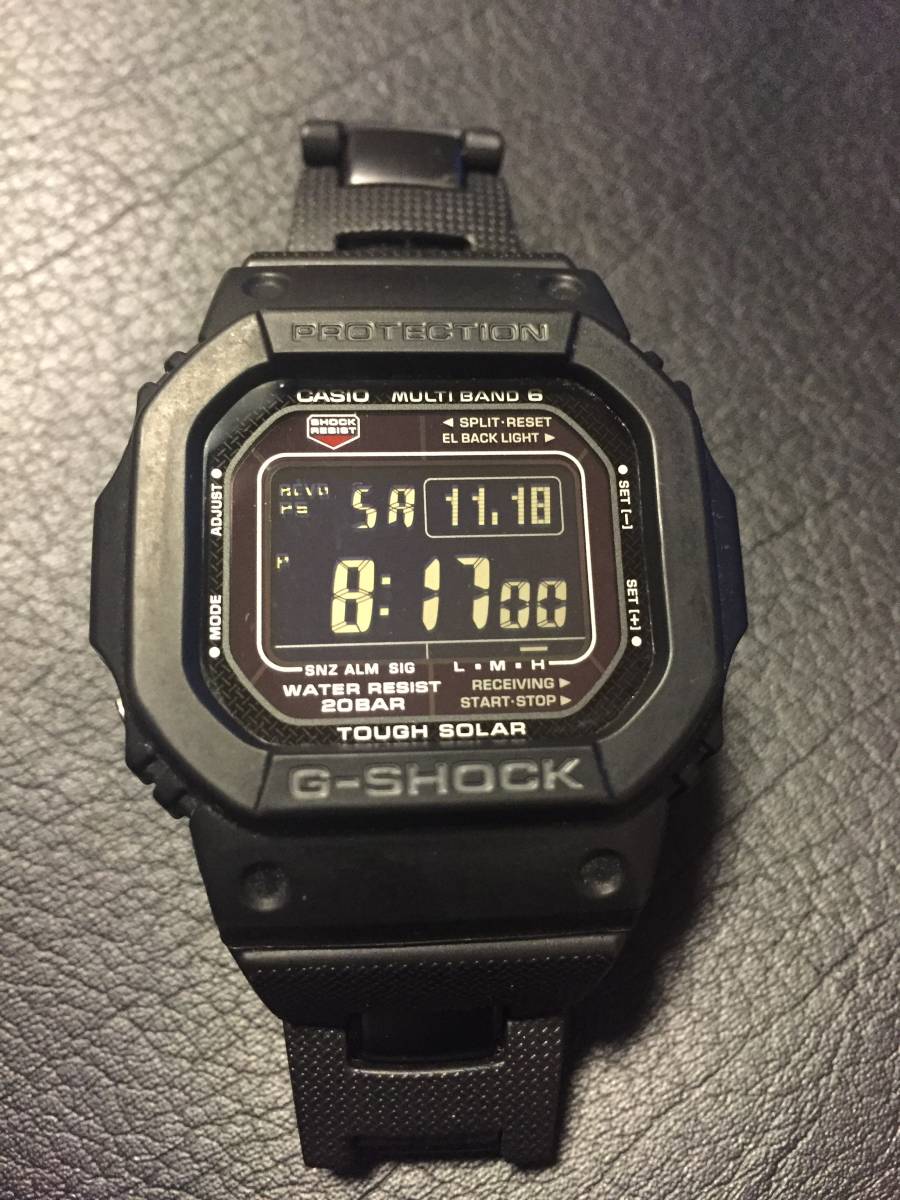 【美品】電波ソーラー G-SHOCK GW-M5610BC-1JFG-SHOCK GW-M5610BC-1JF メタルコアバンド