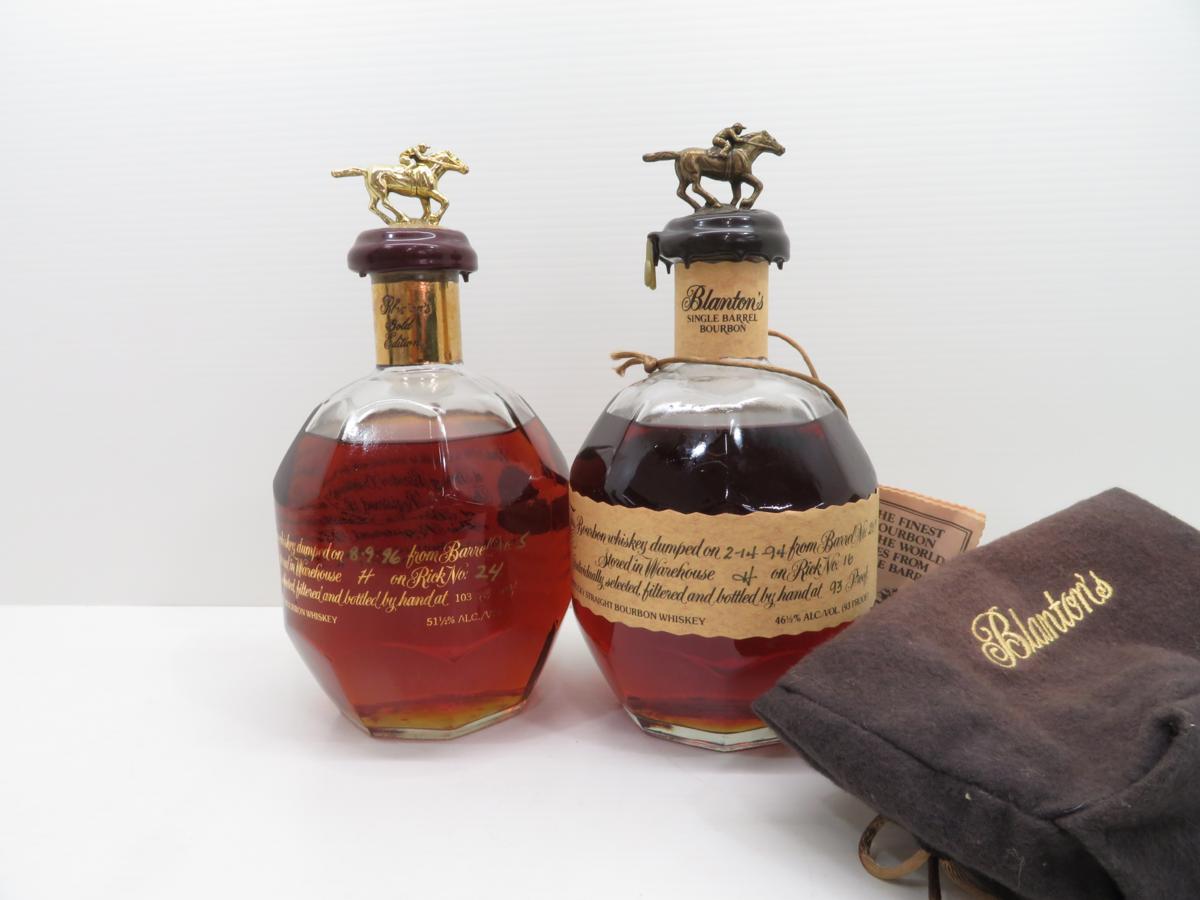 訳あり 2本セット商品】Blanton's/ブラントン ゴールドエディション（1