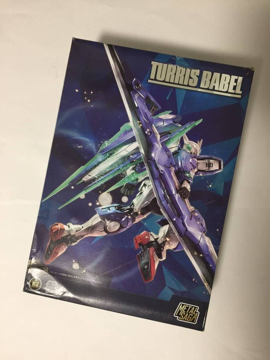 中古 FanMade MetaSaga Turris Babel 1/100 合金 00Q ダブルオークアンタ Metal Build 破損あり
