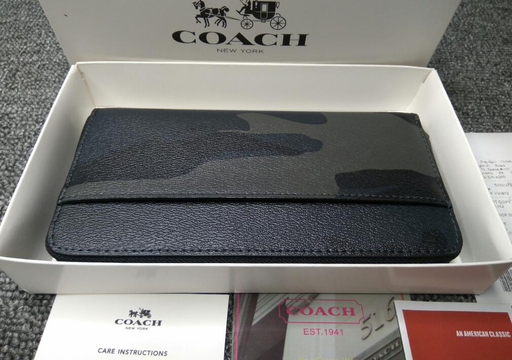 新品 COACH/F75099 コーチ長財布 メンズ財布 アウトレット品