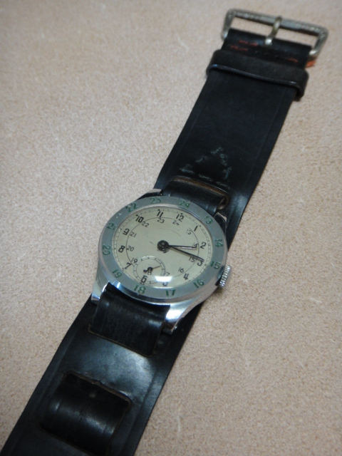 最終値下　激レア　O/H済　戦前　旧日本軍用　２４時間表示防水ケース　セイコー７石