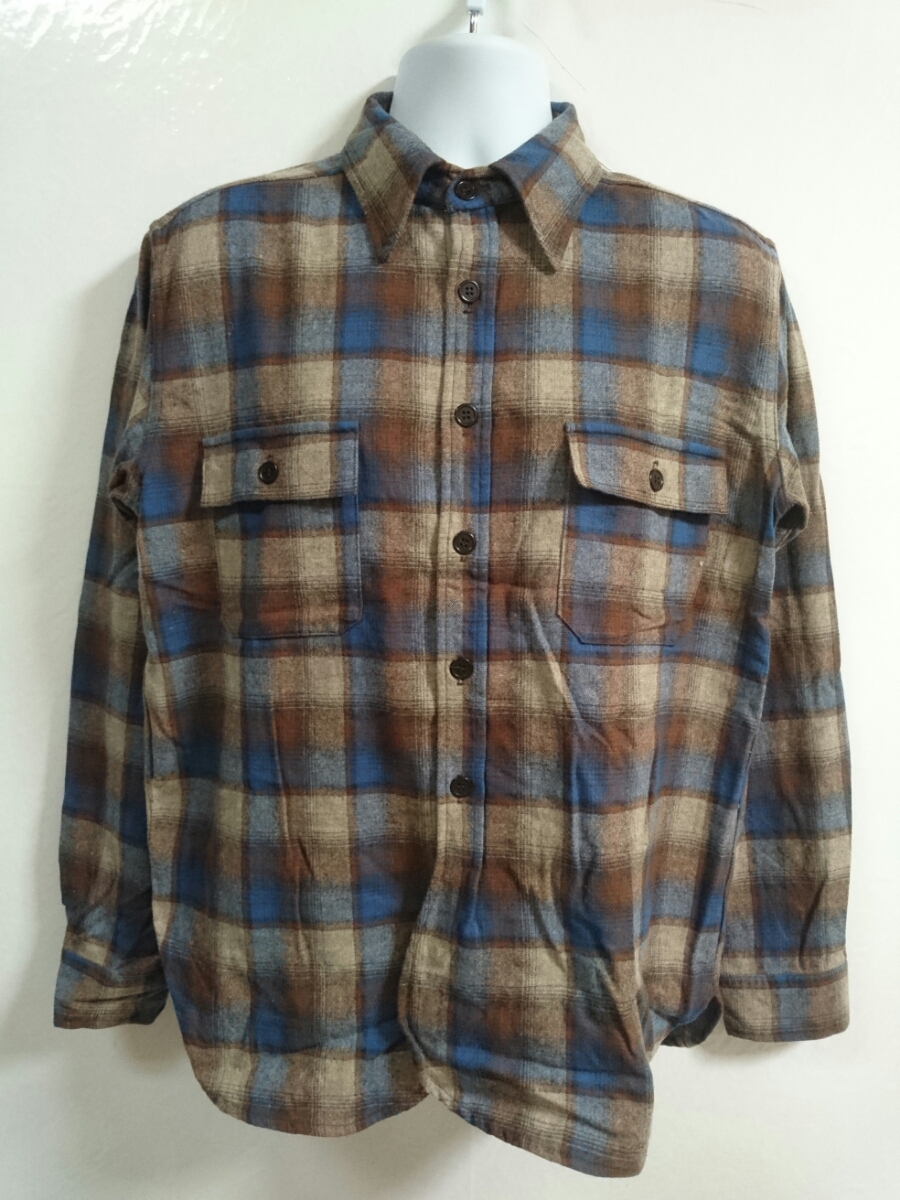 美品 USA製 WAREHOUSE × PENDLETON ウエアハウス別注 ペンドルトン ウールシャツ XLサイズ 日本サイズ