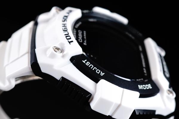 1円×10本 新品未使用 逆輸入 model CASIO カシオ SOLARタフソーラー100m防水【ワールドタイム】WHITE 10気圧 超高性能 ハイスペック腕時計