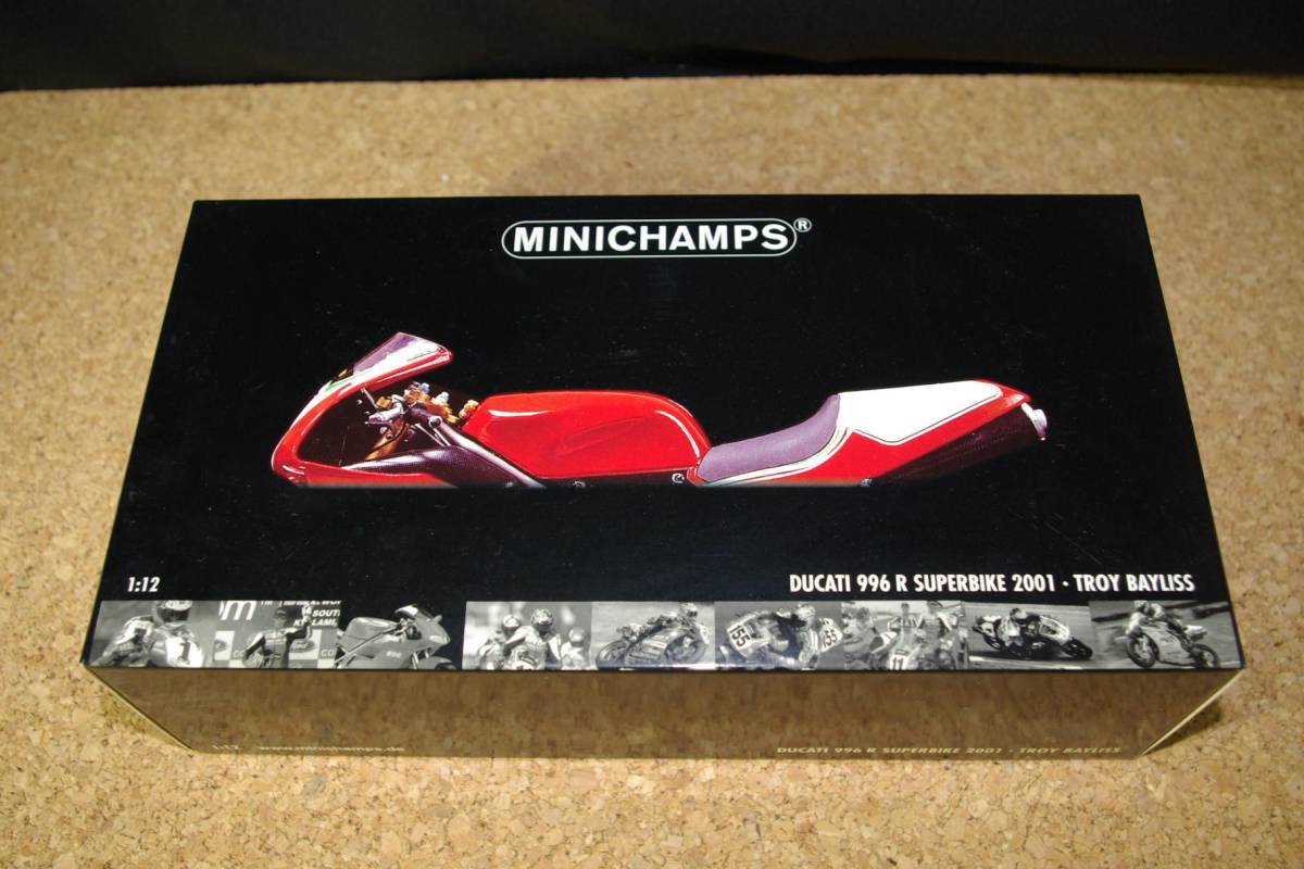 難有り　MINICHAMPS DUCATI 996 R SUPERBIKE2001 TROY BAYLISS　1/12 ミニチャンプス　ドゥカティ