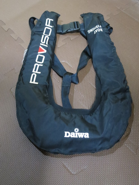 ★【Daiwa/PROVISOR】★釣り用ライフジャケット★黒★フリー★大人用
