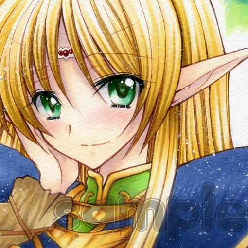 ロードス島戦記　ディードリット　A4イラスト 同人手描きイラスト□ロードス島戦記□ディードリット□エルフ□A4