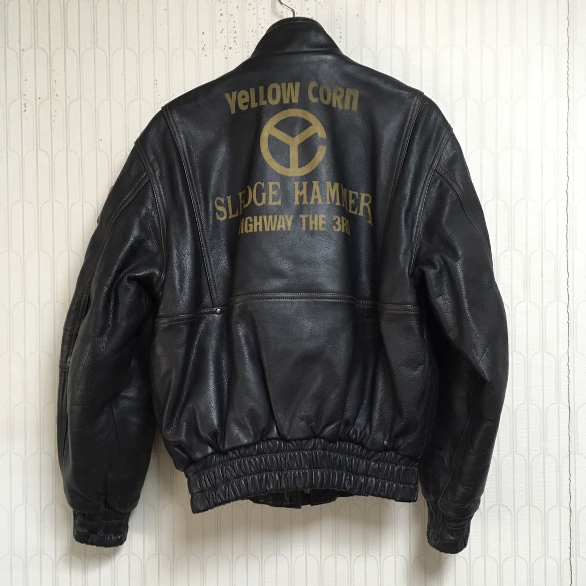 YeLLOW CORN イエローコーン レザー ライダース ジャケット 90