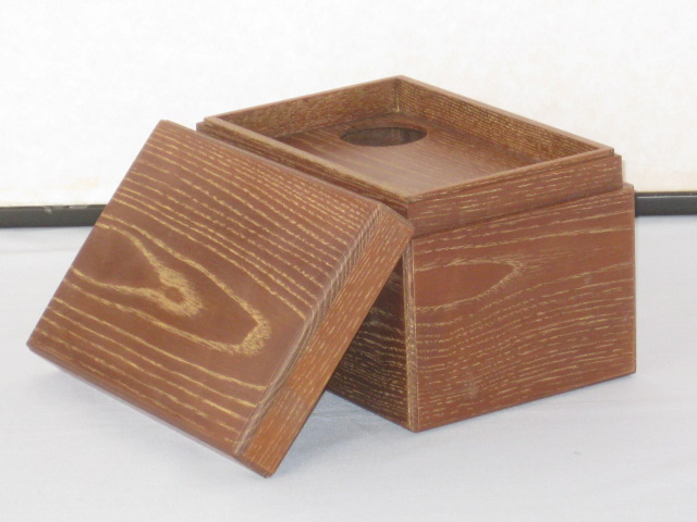 漆器【女桑 利休茶箱揃い】 茶箱11点セット 化粧箱入り 笹蒔絵3点