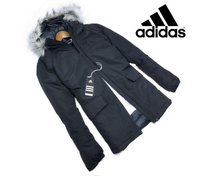 L092新品▽ アディダス adidas パッデド ファージャケット フード付き 