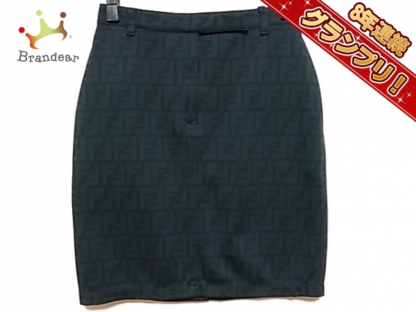 Fendi デニムスカート フェンディ FENDI ロゴ ミニスカート デニム
