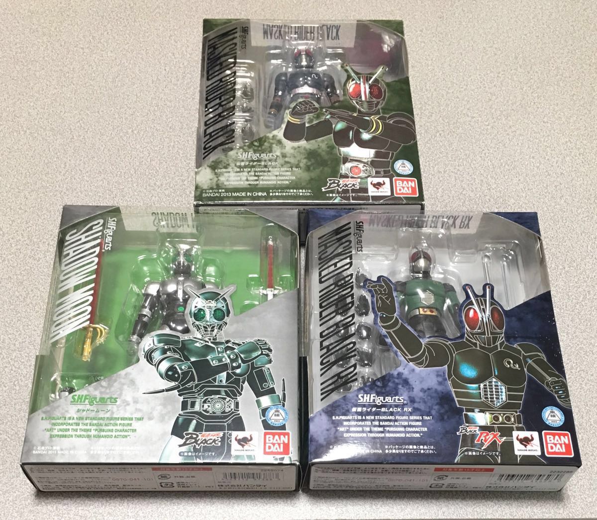 S.H.Figuarts 仮面ライダーブラック 3体+バイク2台セット「仮面