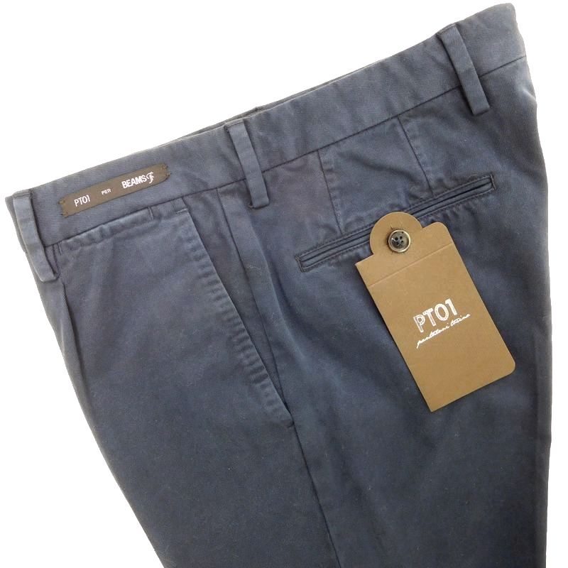【極上の一本 オンオフ兼用】新品 PT01 ピーティーゼロウーノ BEAMS EVO-F FIT ストレッチコットンパンツ チノパンツ 46 / t1211-1