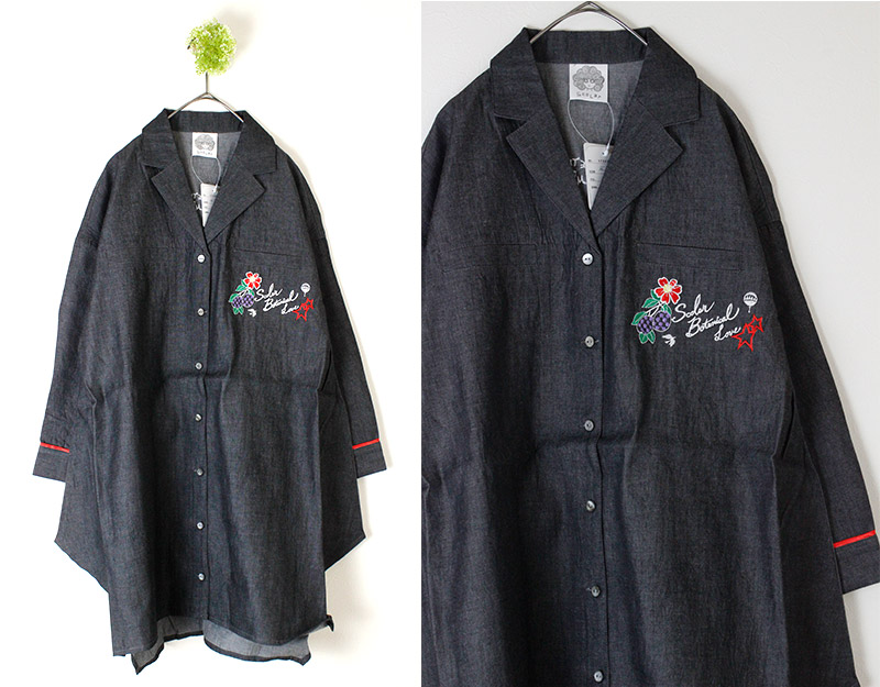 HOT，100%新品 172422-BLK スカラー ScoLar タグ付き 花刺繍オーバーシャツ M 定価7 452 円 ブラック#12(Mサイズ)｜売買されたオークション情報、yahooの商品情報をアーカイブ公開 - オークファン Mサイズ