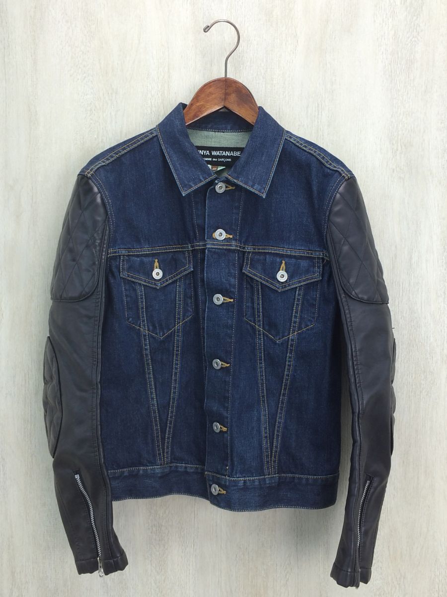 JUNYA WATANABE COMME des GARCONS◆ペイントデニムジャケット/XS/コットン/IDG/2016年モデル