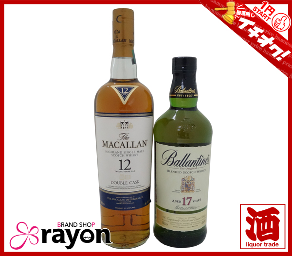1円～古酒》マッカラン MACALLAN 12年 シングルモルト バランタイン 17