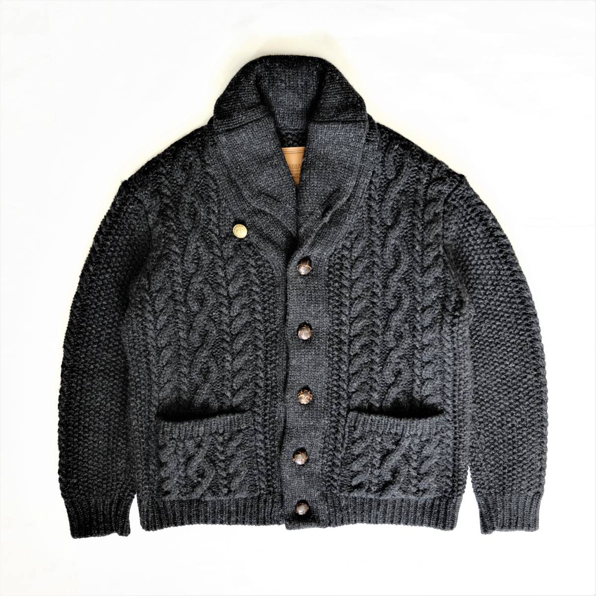 BY GLADHAND グラッドハンド ISLANDS SWEATER ケーブル編み 51，840- ニット カウチン セーター カーディガン ローゲージ GANGSTERVILLE