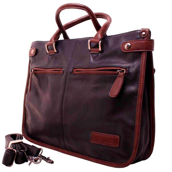 スタイリスト出品◇デザイナーズ-ビジネスバッグ/黒#246 ブラウン※合計6900円以上で送料無料！！ スーツ、ジャケットに映えるBAG