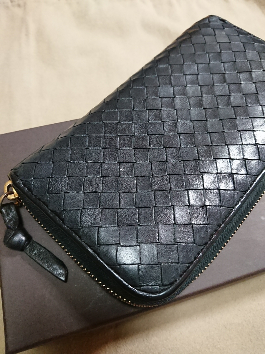 BOTTEGA VENETA 長財布 財布 イントレチャート ラウンドファスナー 
